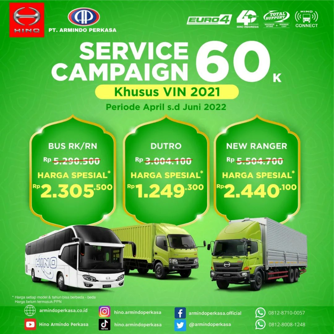 armindoperkasa's tweet photo. Telp/WA 0812-8710-0057

Untuk alamat dealer kami.
📌 Tangerang Jl. Daan Mogot Km. 20. No. 8 Batuceper Kota Tangerang (021) 55733253

#hinoid
#hinoalwayswithyou 
#hinoonsite 
#servicetrukhino 
#hinoarmidoperkasa 
#hinosukucadang 
#hinopromo 
#hinopromotokopedia
#hinosparepart https://t.co/4E9CBsZX2K