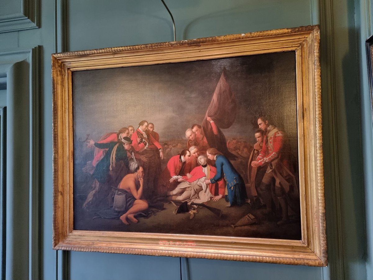 katieculture's tweet photo. Today I am working at #QuebecHouse, the home of General James Wolfe who led British troops at the #BattleOfQuebec in 1759 but was mortally wounded in battle.
In 1772, at the request of the PM William Pitt, a monumental memorial to Wolfe was installed in #WestminsterAbbey. https://t.co/IjVgKk78Nj