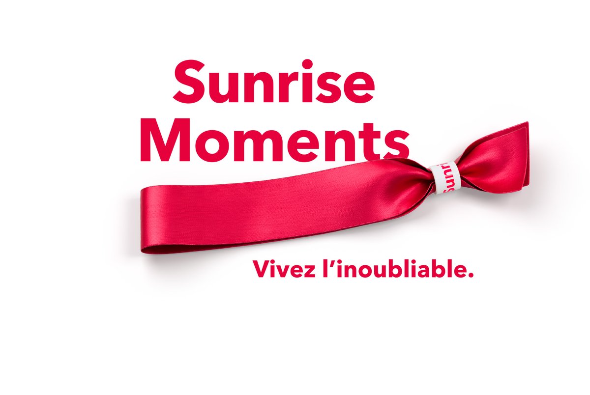 Remerciements exclusifs pour les clients de Sunrise UPC : 

#sunrisemoments et #sunrisestarzone. Grâce au partenariat avec @Ticketcorner, des expériences inoubliables & des avantages uniques. En plus, des billets pour plus de 150 concerts et 9 festivals. 
sunrise.ch/moments.