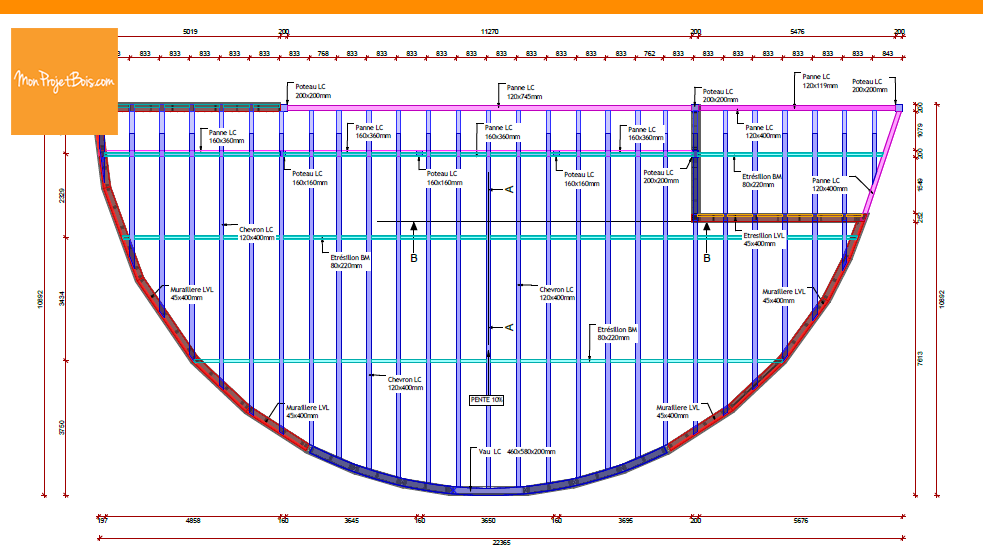 Étude d'une structure bois intéressante ! :D

#bois #be #mpb #ossaturebois #wood #etude #plan