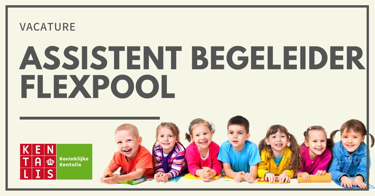 kentalis's tweet photo. Voor locaties in de regio #Amersfoort / #Utrecht zijn we op zoek naar een assistent #begeleider voor de #flexpool. Je werkt met kinderen tussen 2 en 5 jaar met een taalontwikkelingsstoornis (TOS) op de vroegbehandelingsgroepen. Is deze uitdaging iets voor jou? Lees de #vacature. https://t.co/5FKO3hbLb2