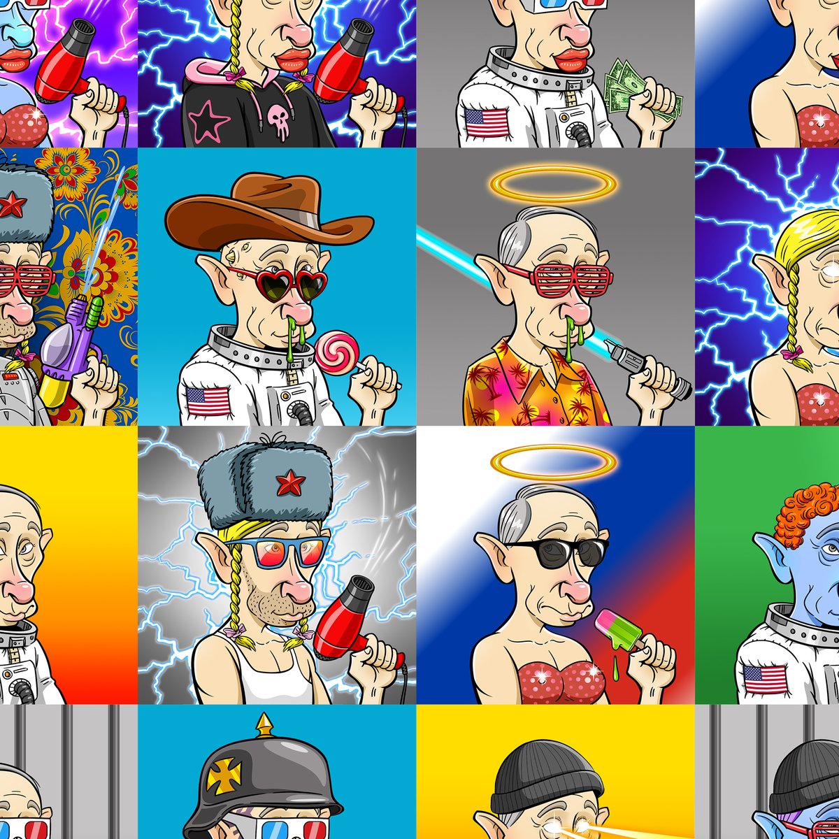 Hurry to buy Papa Putin before he's going to a jail!
opensea.io/collection/pap… 
#NFTcollector #NFT #NFTCommunity #NFTart #nftcollectors #NFTshill #digitalart  #opensea #cartoon #Putin #Plaid_Putin #RussiaUkraineWar  #Ukraine  
sites.google.com/view/papaputin
instagram.com/papa.putin.nft/