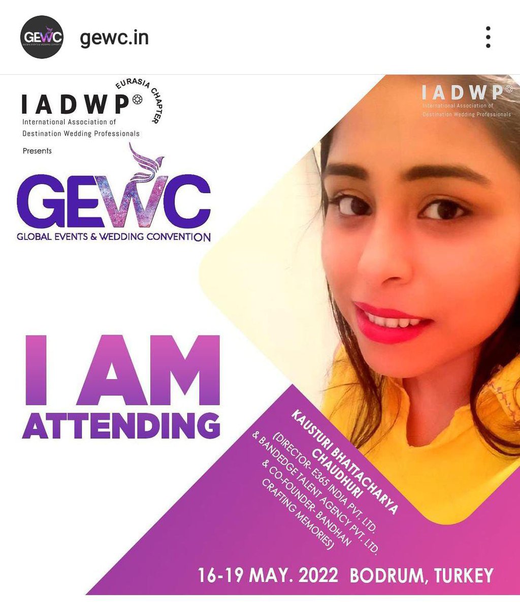 E365_Events's tweet photo. We congratulate Kausturi BhattacharyaChaudhuri Co-founder of Bandhan crafting memories for being a part of prestigious

 #GEWC #IADWP #womenempowerment #wedding #event #bandhan #turkey https://t.co/Dy1zfFU4xq