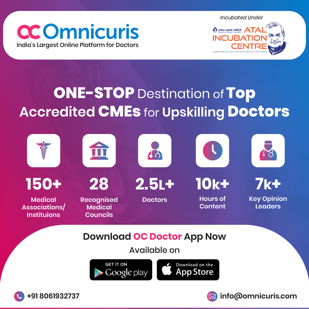 omnicuris's tweet photo. Omnicuris is India’s largest online #CME platform with 450+ CMEs, 200+ Expert Talks, 15+ #Conferences, and 100+ Medical #Webinars.

Enroll in top-accredited CMEs for free and earn certification and credit points. https://t.co/HIgVJNJ6cf 

#doctor #creditpoints #medicaleducation https://t.co/X9dXdlujqt