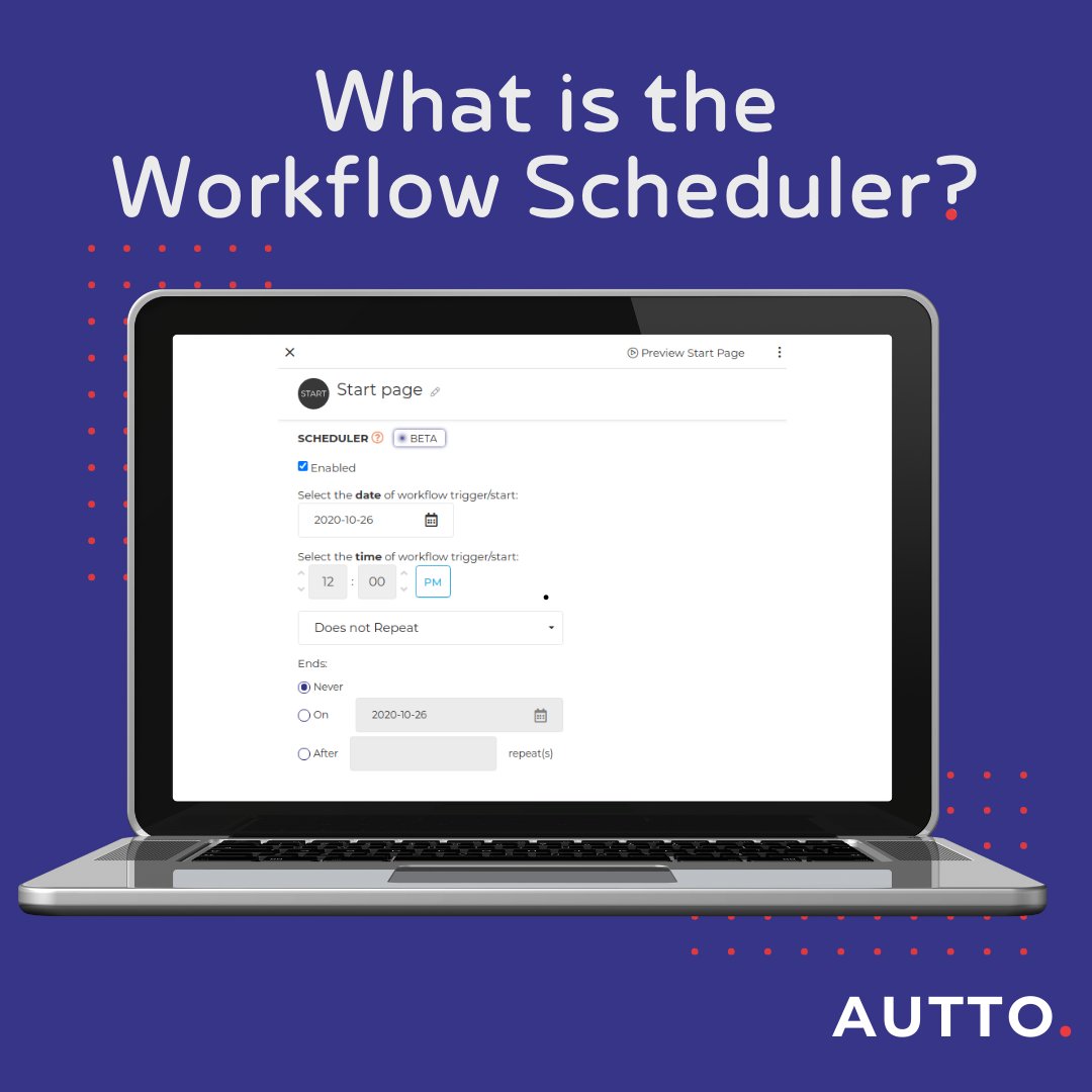 AuttoIO's tweet image. #AUTTO allows you to schedule the automatic triggering of a workflow at specified dates and times even without a human user working behind the scenes.

Read more about the #WorkflowScheduler here: hubs.li/Q017plpt0
#leanoperations #lowcode #automation #nocode