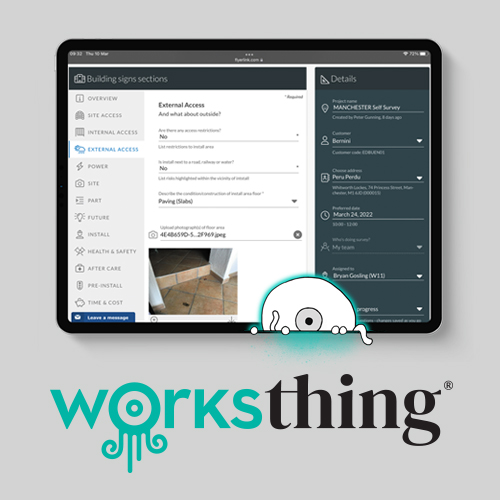 worksthing's tweet photo. The Surveyor tool lets you make notes and upload photos on your tablet or phone whilst onsite. Everything is securely synced to the cloud and shared live. Your team can then prepare a proposal without having to wait for you to get back. Read more at https://t.co/icFZIPs7di https://t.co/mcSzfn5Nu4