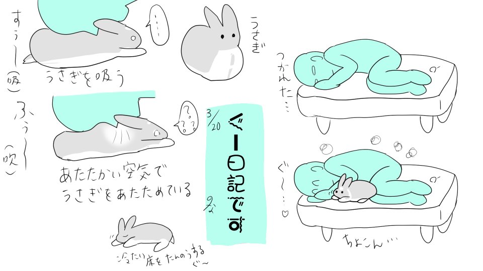 自分ちのうさぎ🐰自慢しとくか 
