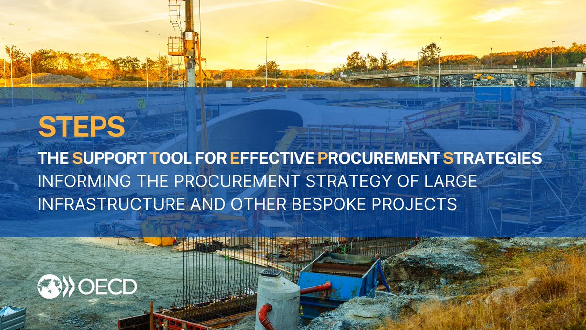 OECDgov's tweet photo. 📢@uclnews takes STEPS toward effective public #procurement in #infrastructure!

STEPS is OECD's evidence-based system for guiding procurement decisions in major infrastructure projects. 

We are delighted that UCL will promote STEPS in #UK 🇬🇧 

👉 https://t.co/BlDEri98B3 https://t.co/dOkR4L67MA