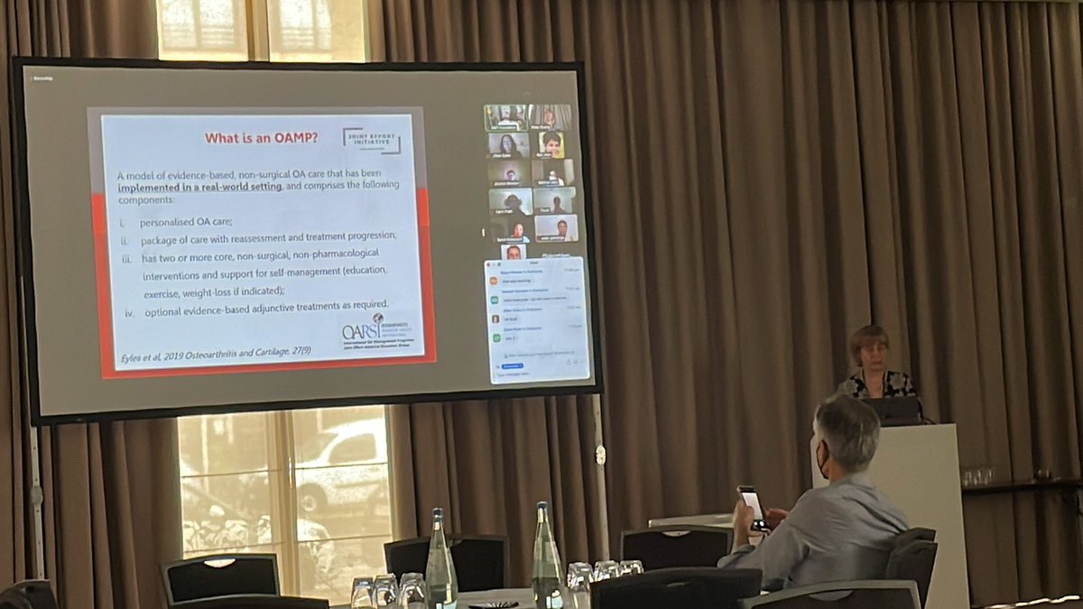 Krysia Dziedzic from <a href="/KeeleIAU/">Keele University Impact Accelerator Unit</a> discusses the work so far from the JEI implementation working group #OARSI2022 including Osteoarthritis Management Programmes