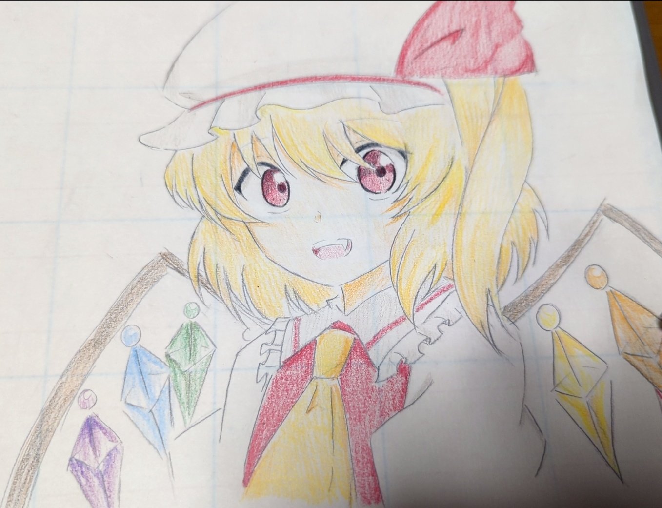 Twitter 上的 満福神社 9 11こみトレ参加予定 Rt Hddpi7 遊ぼっ 東方project 幻想万華鏡 フランドール スカーレット 色鉛筆 アナログイラスト イラスト好きな人と繋がりたい T Co Qy3lrzkf Twitter