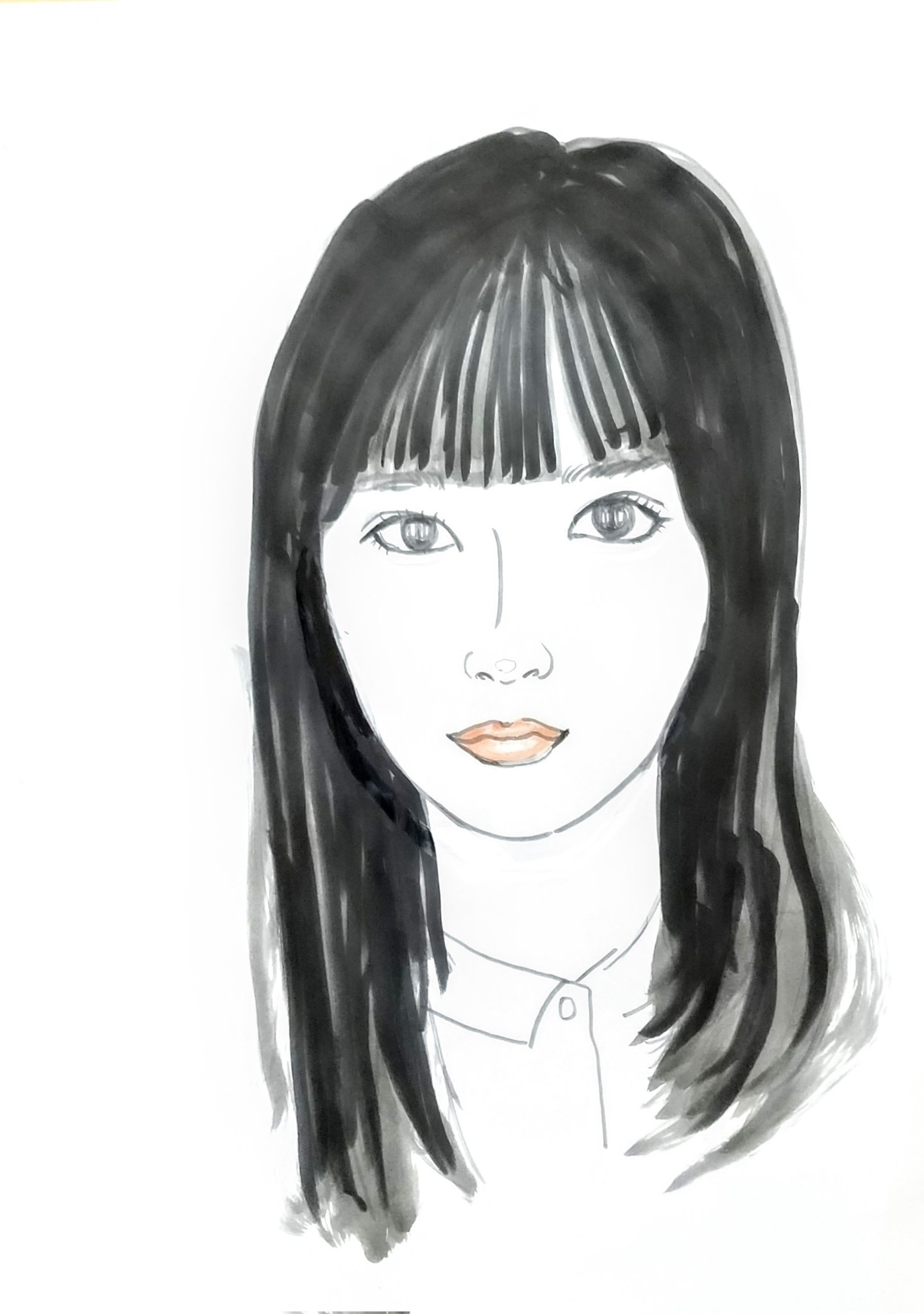 レインボー イラスト 広瀬すず 広瀬アリス 女優 一度死んでみた 映画 筆ペンアート 筆ペンで女優の広瀬すずさんを描きました T Co Giupaxxdek Twitter