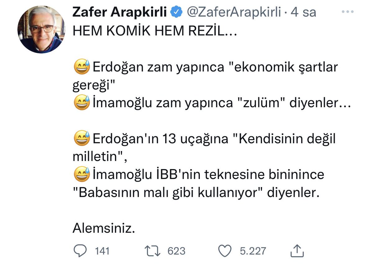 Artık iki tarafta tat vermemeye başladı?Kopyala-yapıştır-düzenle! Birisi şimdi, birisi de düzen değişirse kazanacak! Biz?
<a href="/ZaferArapkirli/">Zafer Arapkirli</a> <a href="/fatihtezcan/">Fatih Tezcan</a>