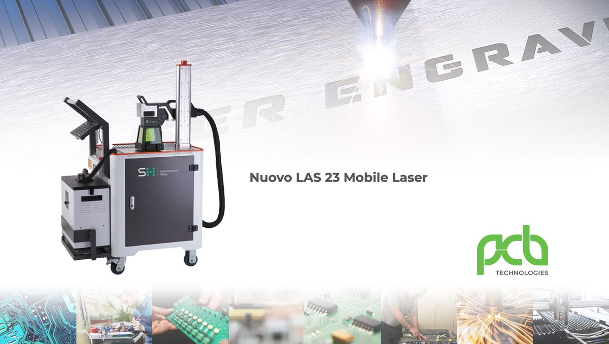 PcbNews's tweet photo. Nuovo LAS 23 Mobile Laser sistema completo di marcatura con tecnologia Raycus Advanced+ su carrello con testa mobile per arrivare direttamente sul componente assemblato ed avere la massima flessibilià sul fine linea

🔗 Info su > https://t.co/4GgsLXcjMn https://t.co/AgGiRll2N5