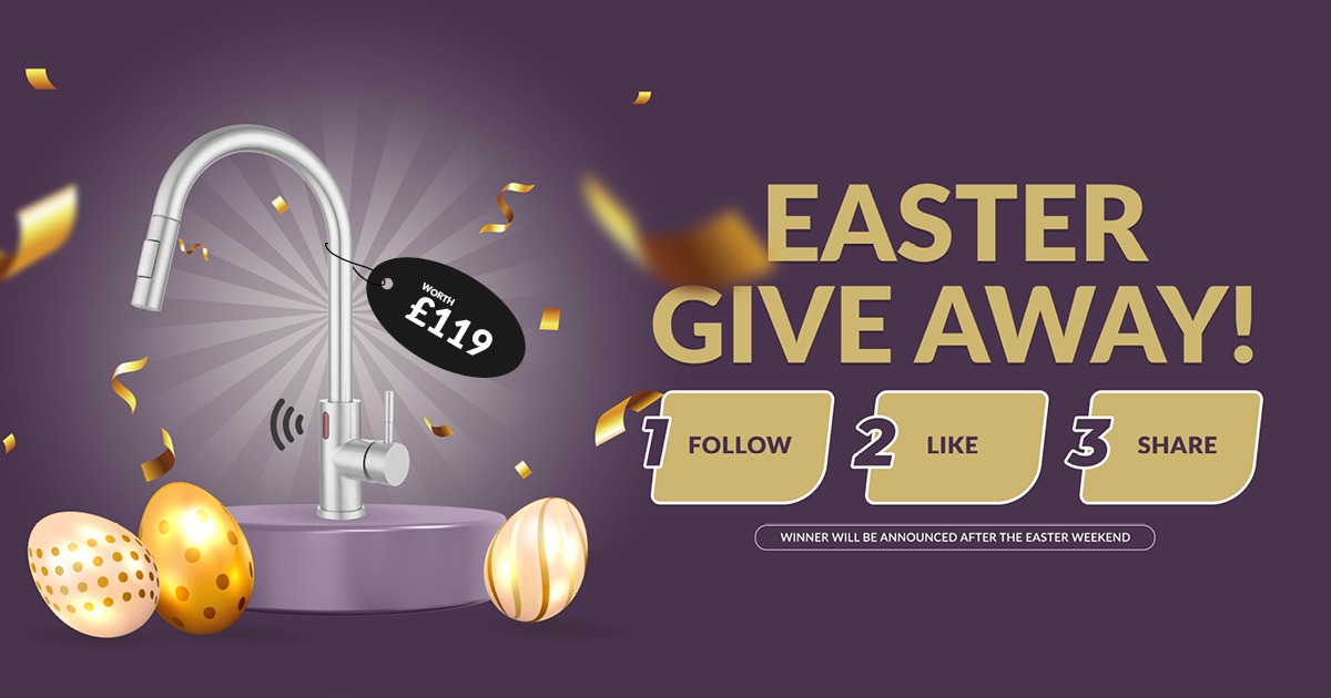 INTUEvolution's tweet photo. WIN with INTU this Easter 🤩

All you have to do is Follow us, Like the post and RT to be in with a chance of winning one of our amazing Touch-less Sensor Kitchen Taps.

Tag a friend in the comments for an extra entry ❤️

#INTUEvolution #kitchentap #giveaway #easter #win https://t.co/uePObrv2Ci
