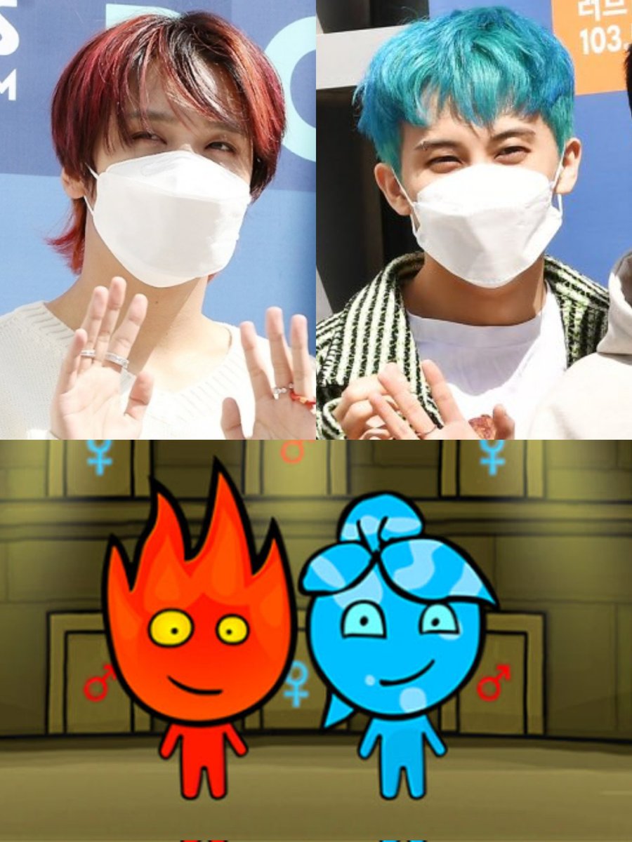 MHKLOOKS's tweet photo. fireboy and watergirl mahae https://t.co/R82ZZCwsoq
