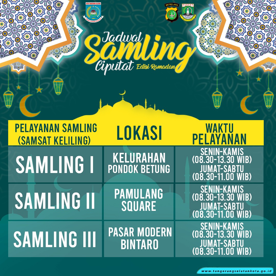 Jadwal Samsat Keliling Edisi Ramadhan