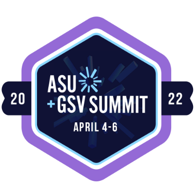 Just got a new ASU+GSV Summit credential via <a href="/Accredible/">Accredible</a> for  scl.io/6fYG1d7 via <a href="/asugsvsummit/">ASU+GSV</a>