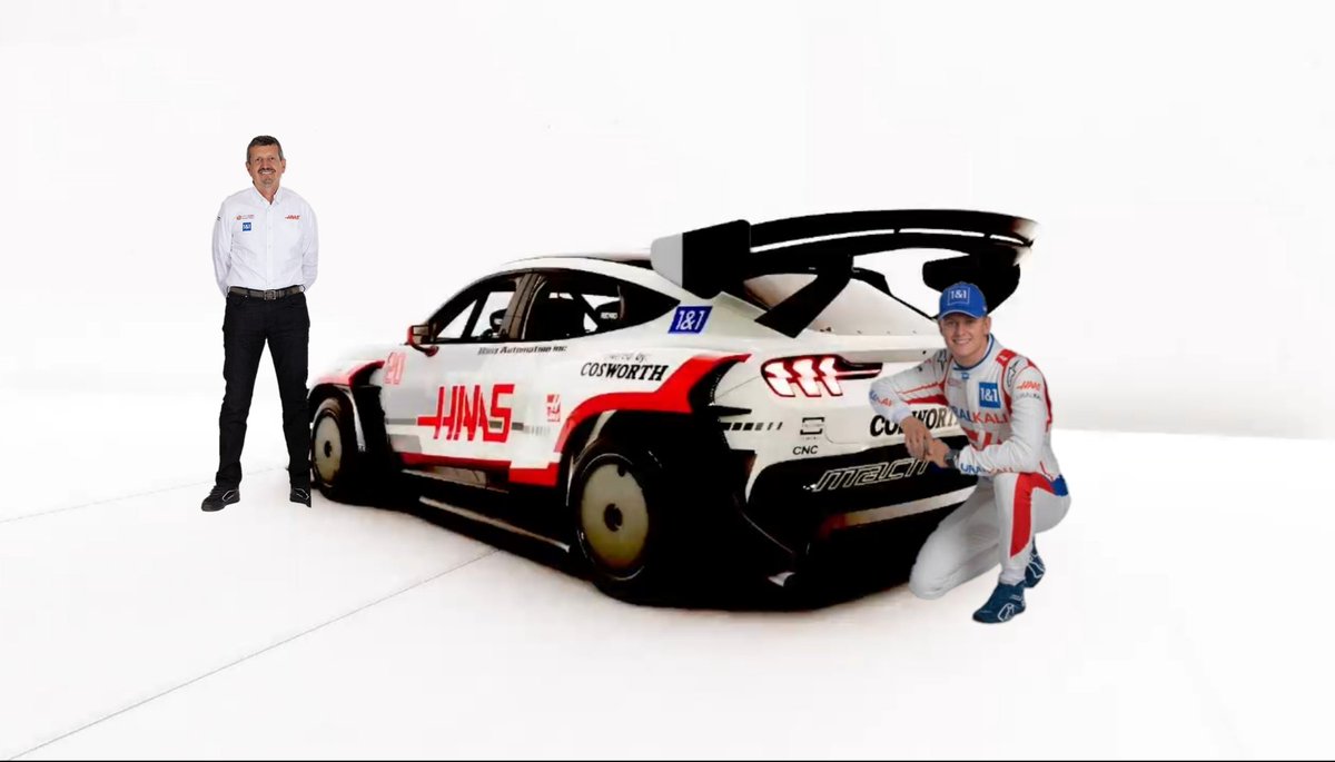 Nioki25's tweet photo. I created something... interesting out of sheer boredom #HaasF1 #ForzaHorizon5 #Forza #AustralianGP #AusGP #haasterplan https://t.co/ZDexvTKGBJ