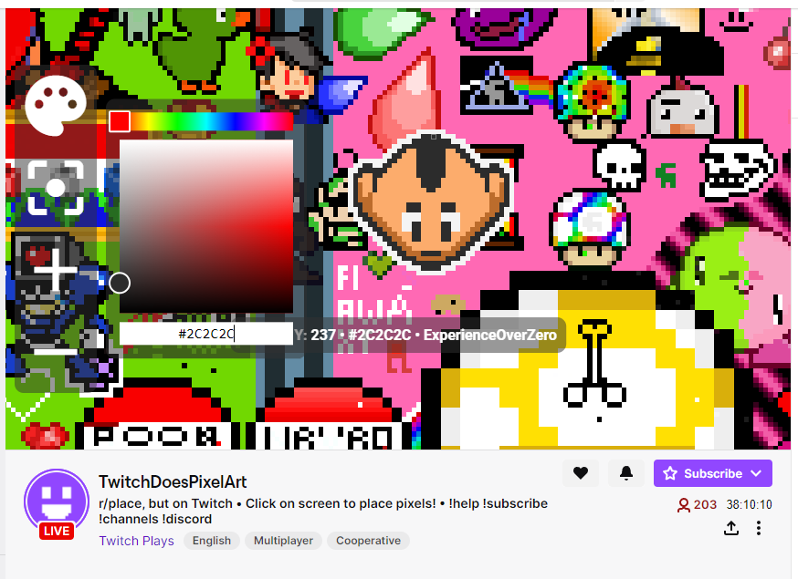 ExpDotExe's tweet photo. @GRAALONLINE Years and years ago I played this game. I did a lot of pixel art for a server back in the day. Thought I'd do some more today. Lets see if anyone else adds to the pixel art. https://t.co/tXrzpnro3Y