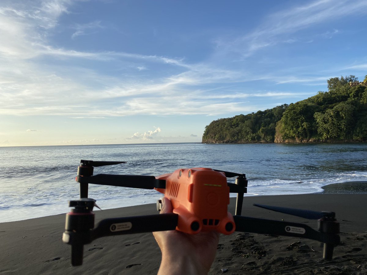 LarissaRolley's tweet photo. Getting ready to hand launch one of my drones to capture some gorgeous views of this black sand beach in #Tahiti
#blacksand #lifeisbiggerthanbordersborders #evo2pro #autel #tweet100 https://t.co/IVaGqvpRri