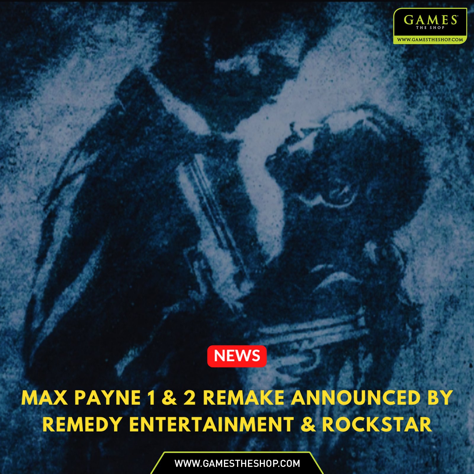 Max Payne remakes announced by Remedy and Rockstar