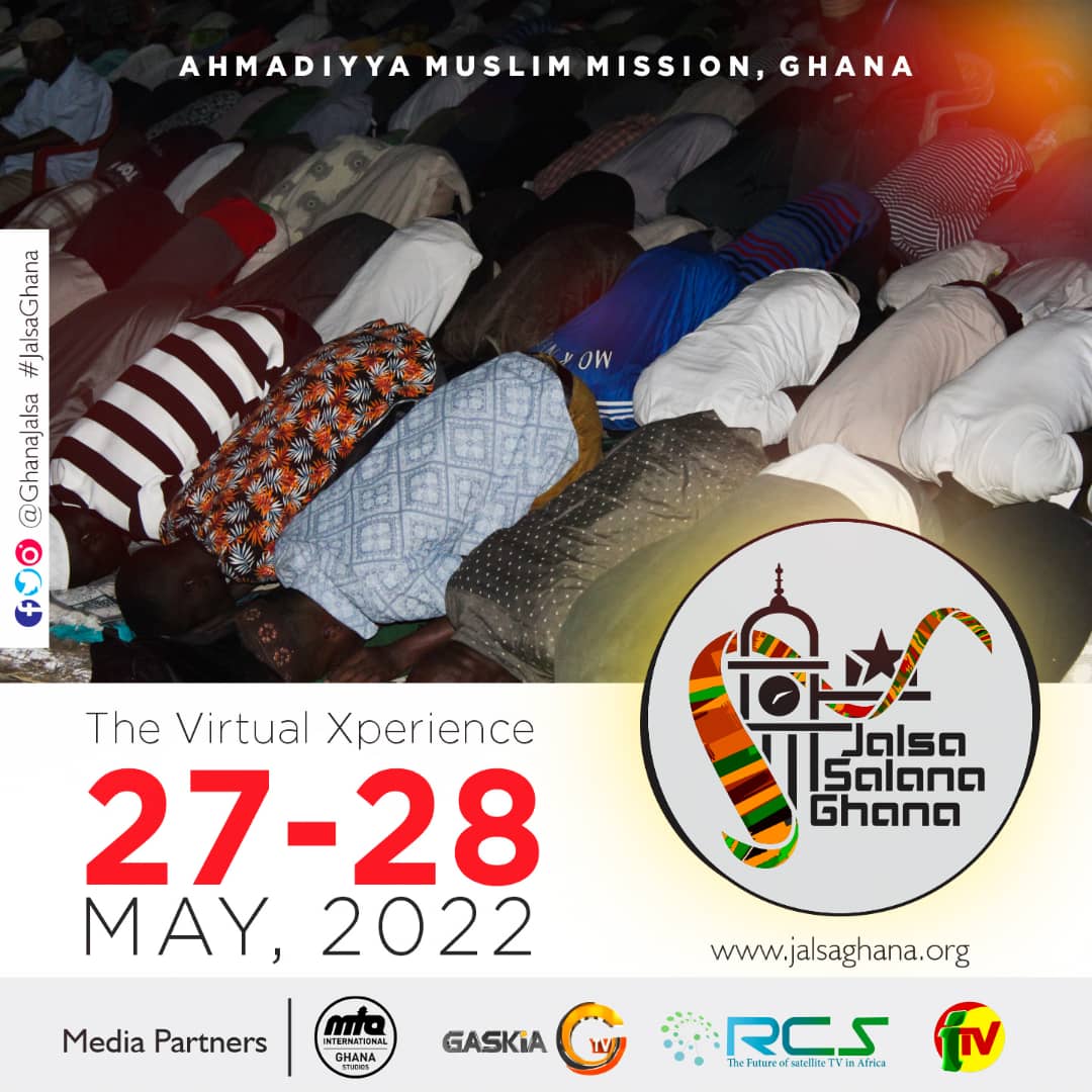 GhanaJalsa's tweet photo. "I re-emphasize that you must not rank this convention in the same league as other, ordinary, human assemblies. This is a phenomenon that is based purely on the Divine Help, for the propagation of Islam.” - Hazrat Mirza Ghulam Ahmad(as).
#JalsaGhana #JalsaSalana #JalsaConnect https://t.co/ZmXPI3vxLX