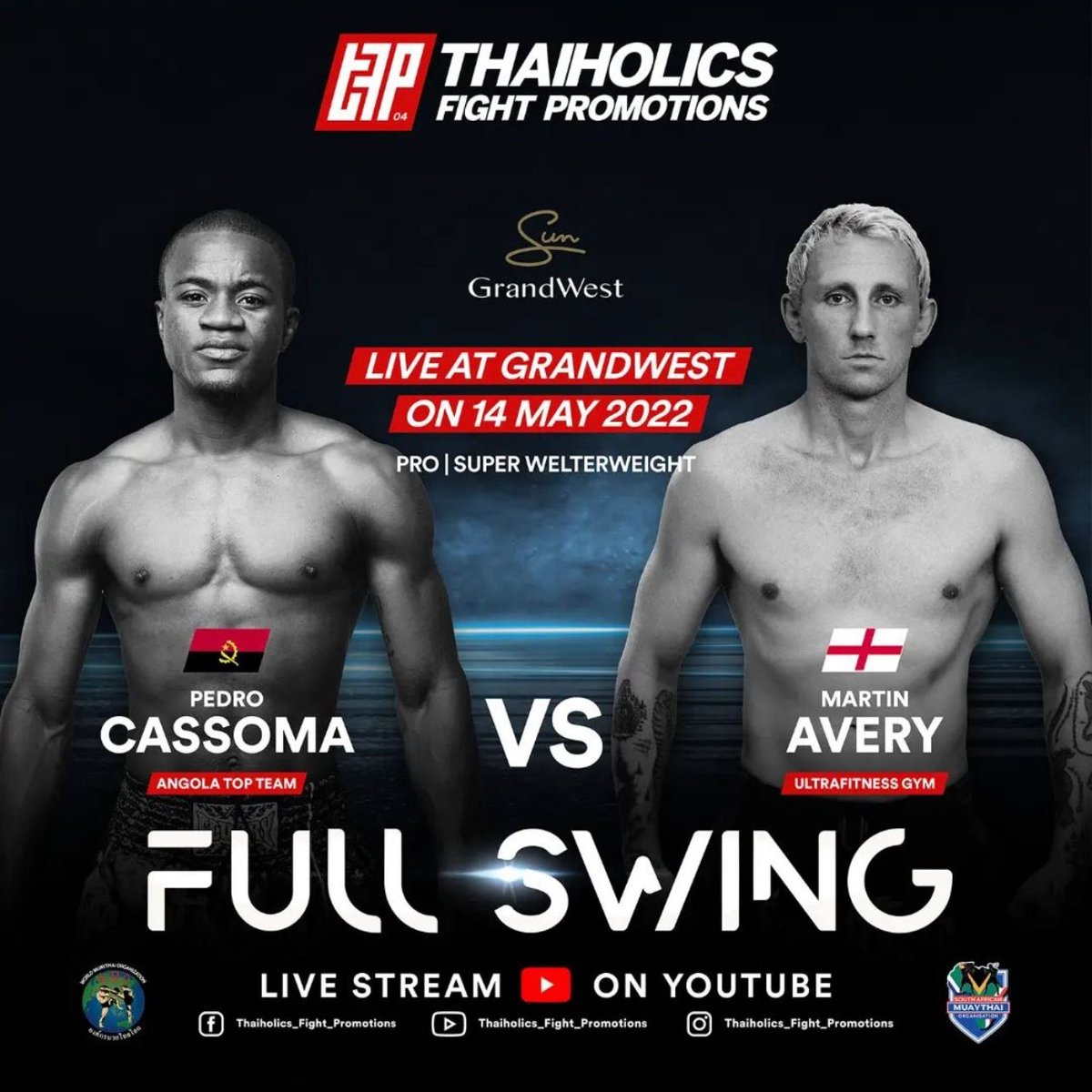 AngolanTopTeam's tweet photo. IT'S OFFICIAL📢
@Pedro_cassoma has signed an agreement for his next fight with @thaiholics_fight_promotions 📈
Stay tuned to follow the link of the event on YouTube.
#AngolanTopTeam🇦🇴
#Angola #mauythai #muaythaiangola #angolamuaythai https://t.co/g85UmmRHbp