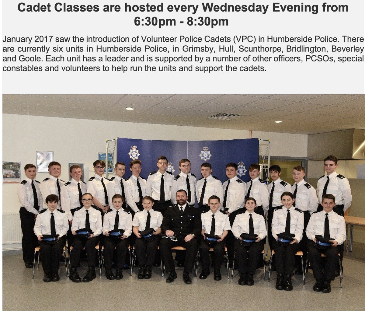 Interested in Volunteer Police Cadets (VPC) with the Humberside Police?  vpc.police.uk please see details below:   
#Respect
