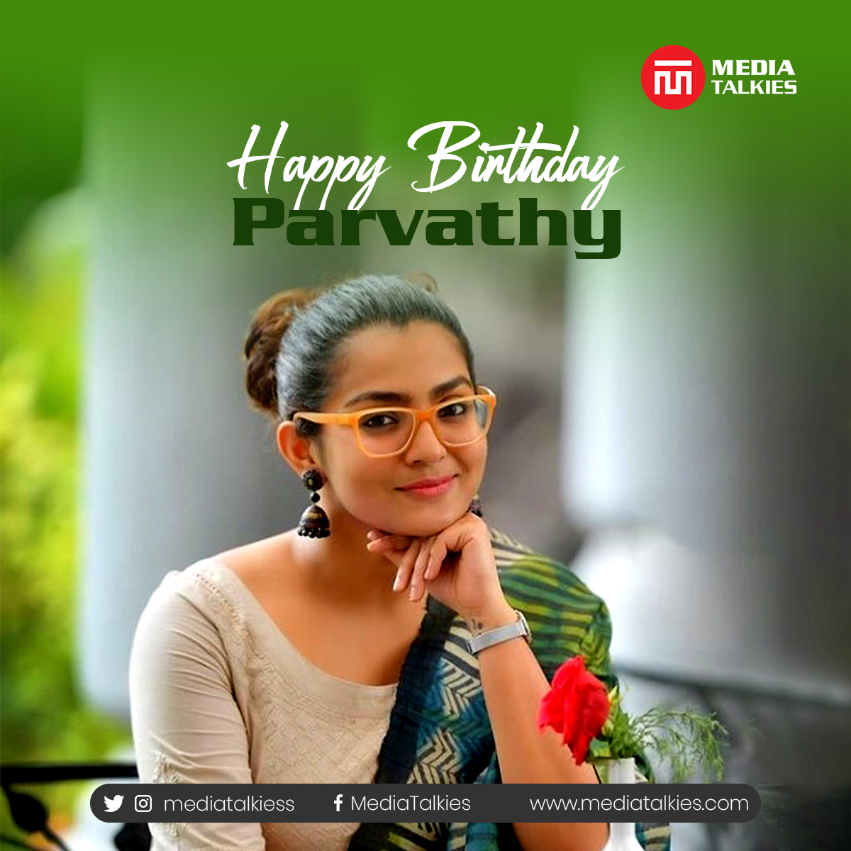 Birthday wishes to the gorgeous @parvatweets ❤

#ParvathyThiruvothu #HBDParvathyThiruvothu #HappyBirthdayParvathy #WishesFromMediaTalkies #Parvathy
