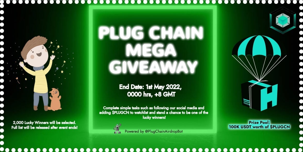 Legit_Airdrops0's tweet photo. 🌟🌟50 USD worth of PLUGCN Each Airdrop

🏆Rewards: $100K worth PLUGCN giveaway 2000 Random members.

✅Go here: https://t.co/fP0gj49xkX

✅Complete All task 

🌐 Create wallet: https://t.co/ScN8F5O7g9

✅Upload screenshot of the given task in the Bot.
#Airdrop https://t.co/quXyE1P4iA