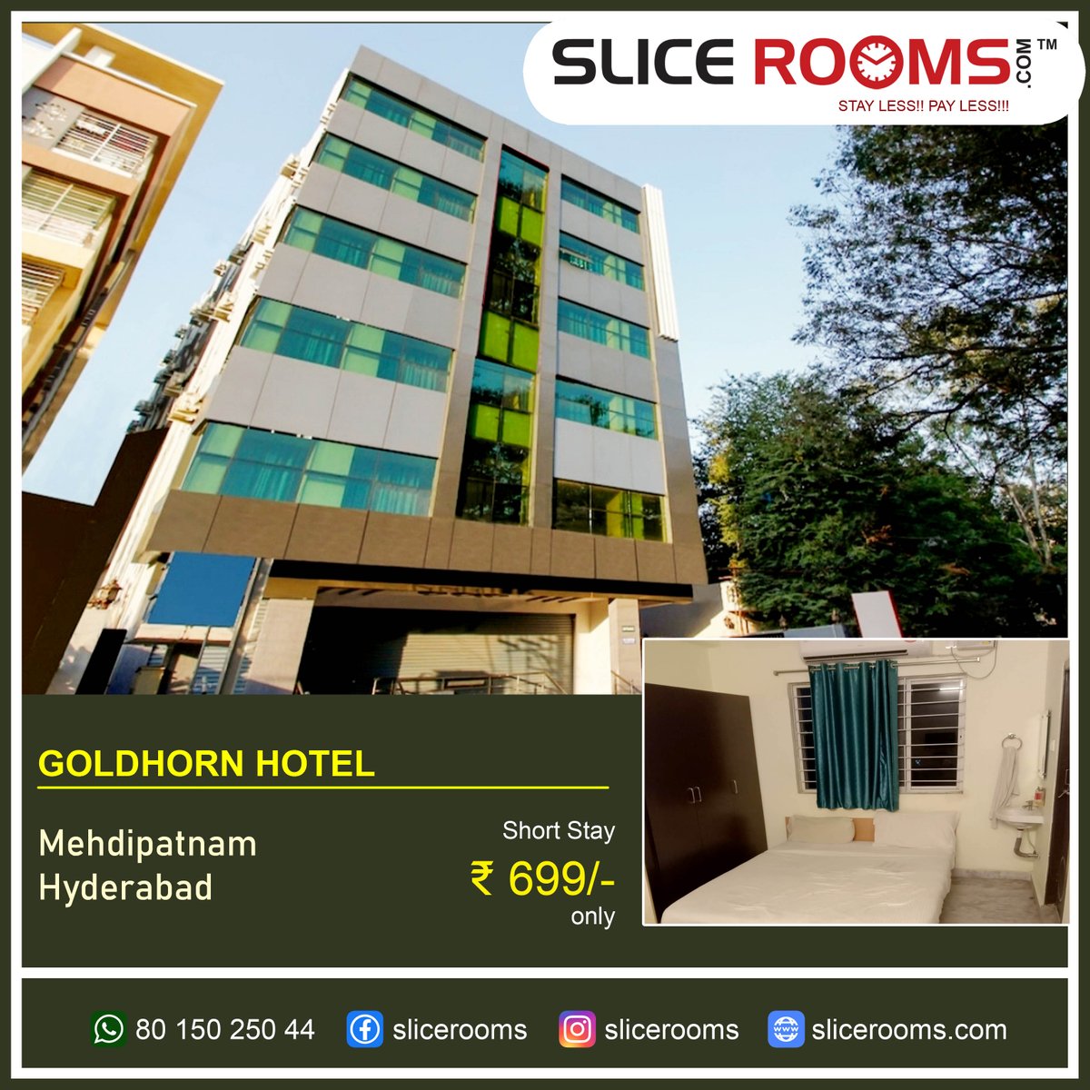 slicerooms's tweet photo. Goldhorn Hotel, Hyderabad is now available for short stay. Please click the link to book this hotel. https://t.co/g8kCmMbhbw https://t.co/oAAMv5dZ1M