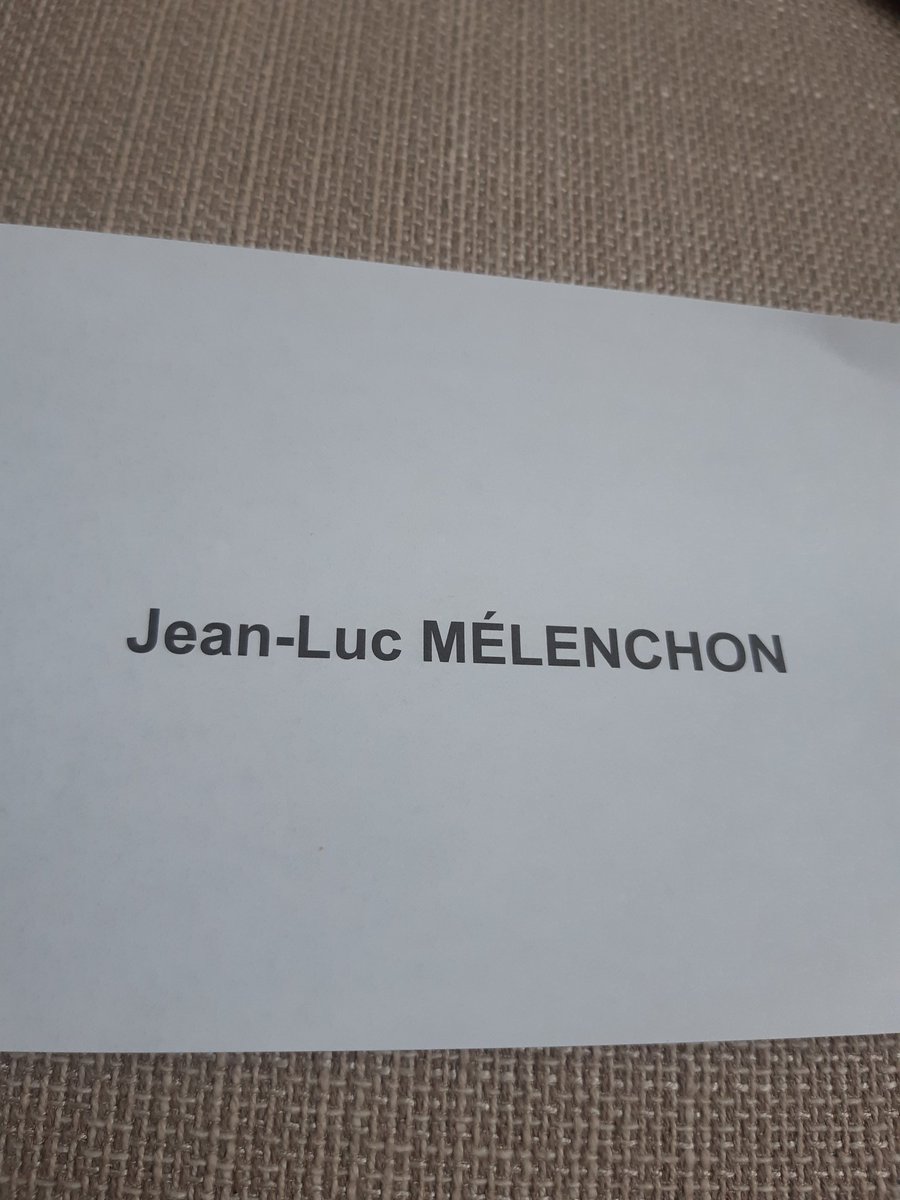 #MelenchonVaGagner 
#MelenchonSecondTour 
Mon bulletin est prêt !!! 👍👍👍