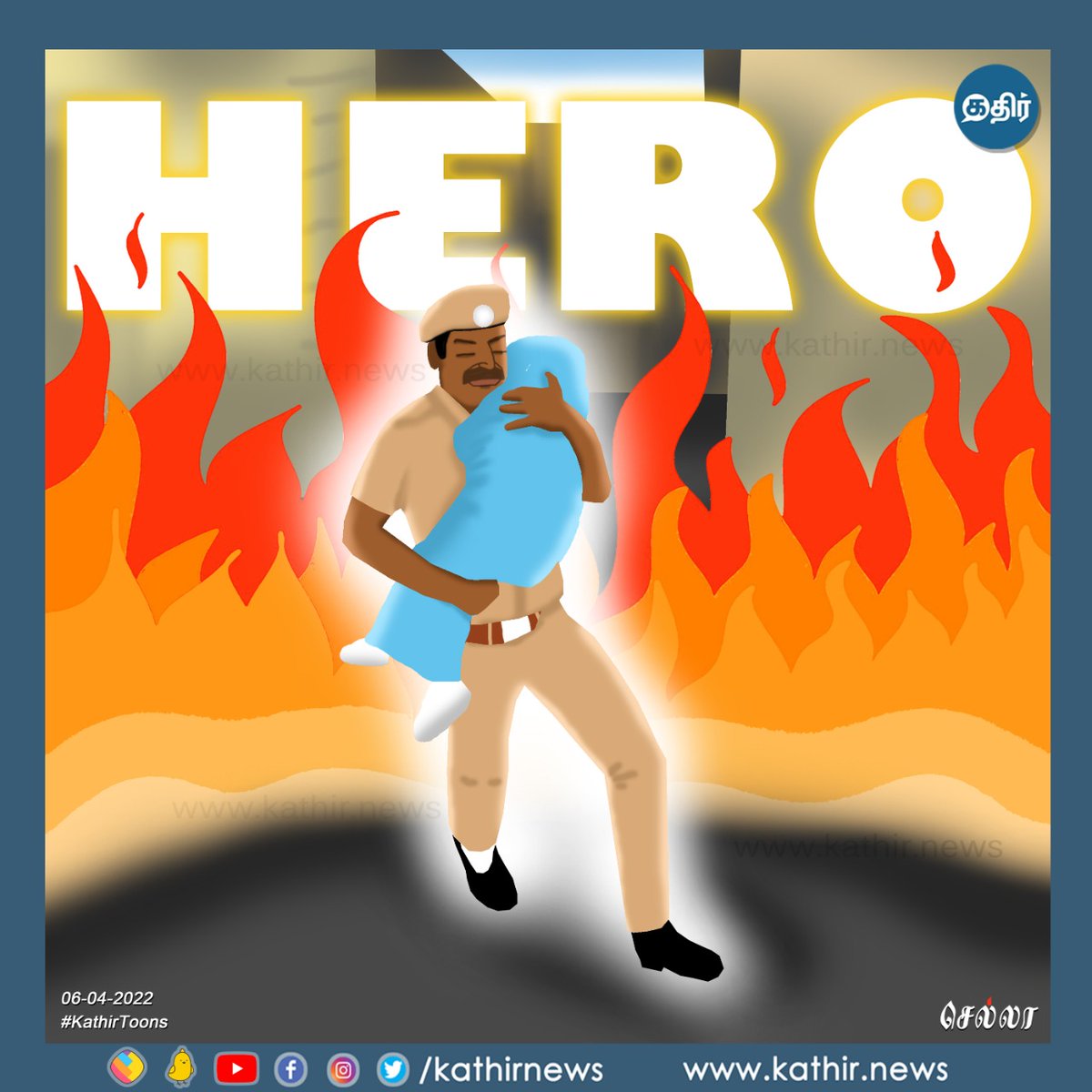 KathirNews's tweet image. HERO! #KathirToons