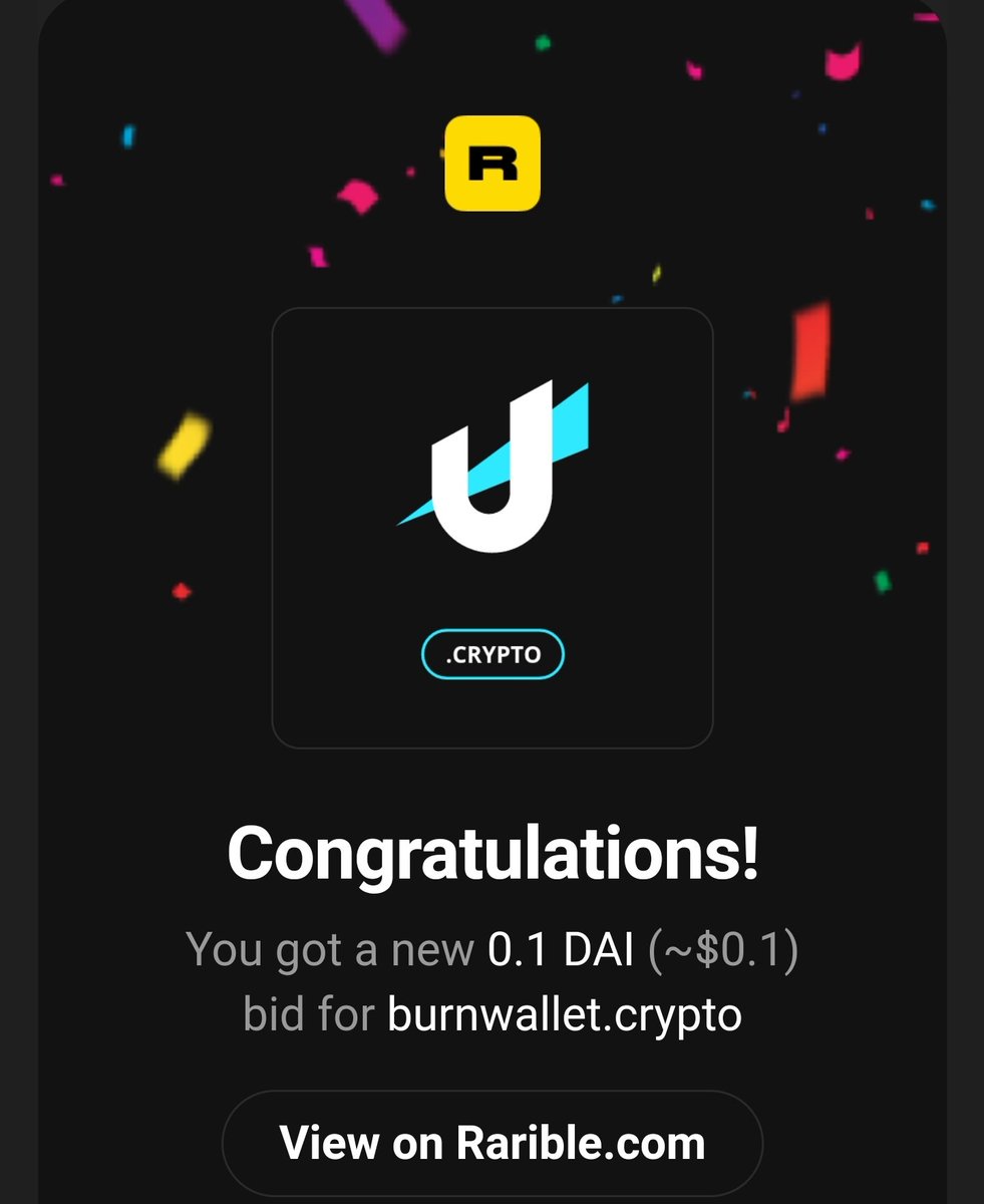 DarkSpawn_X's tweet photo. I just got my largest @unstoppableweb offer ever and I'm going to talk with my family take a vote if we should accept it. This money could seriously change our lives.🚀
$0.10
#UnstoppableDomains #10cents https://t.co/ImGCdlFDC9