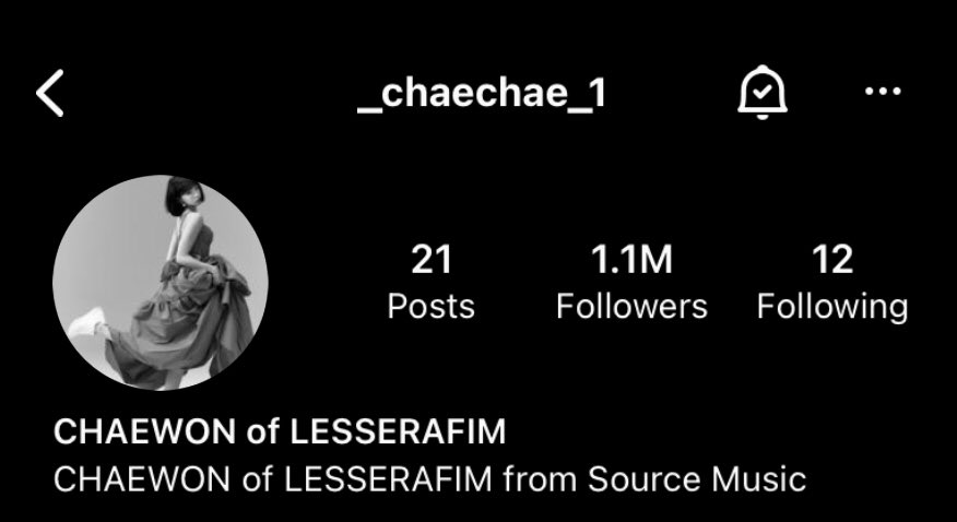 chaewonstagrm's tweet photo. 📍Kim Chaewon updated her pfp and bio https://t.co/mNiDryNjNB