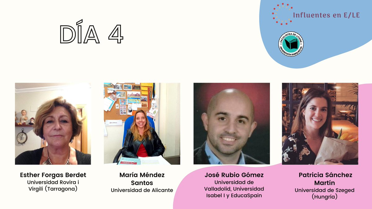 InfluentesenELE's tweet photo. #influentesenele
Hoy estamos con Esther Forgas, María Méndez Santos, José Rubio y Patricia Sánchez.
Es un verdadero placer escucharles y aprender de sus experiencias.
📌https://t.co/NPu90mEsg1
@forgastgn @mariaparrula @Joserub87 @EducaSpain https://t.co/kuyUaXsvSB