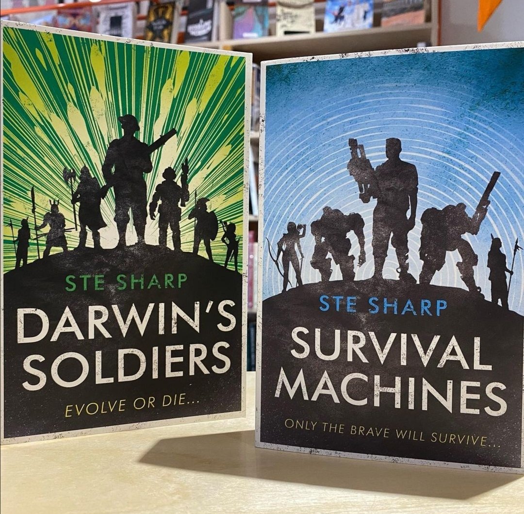 SteSharpAuthor's tweet photo. Nothing beats seeing your novels in a real-life actual bookshop! π€©
(and I can't wait for the final book to join its siblings!) ππππ§¬
#Scifi #Sciencefiction #bookcover #origintrilogy #darwinssoldiers #survivalmachines #amreadingscifi https://t.co/pPv12O1laz
