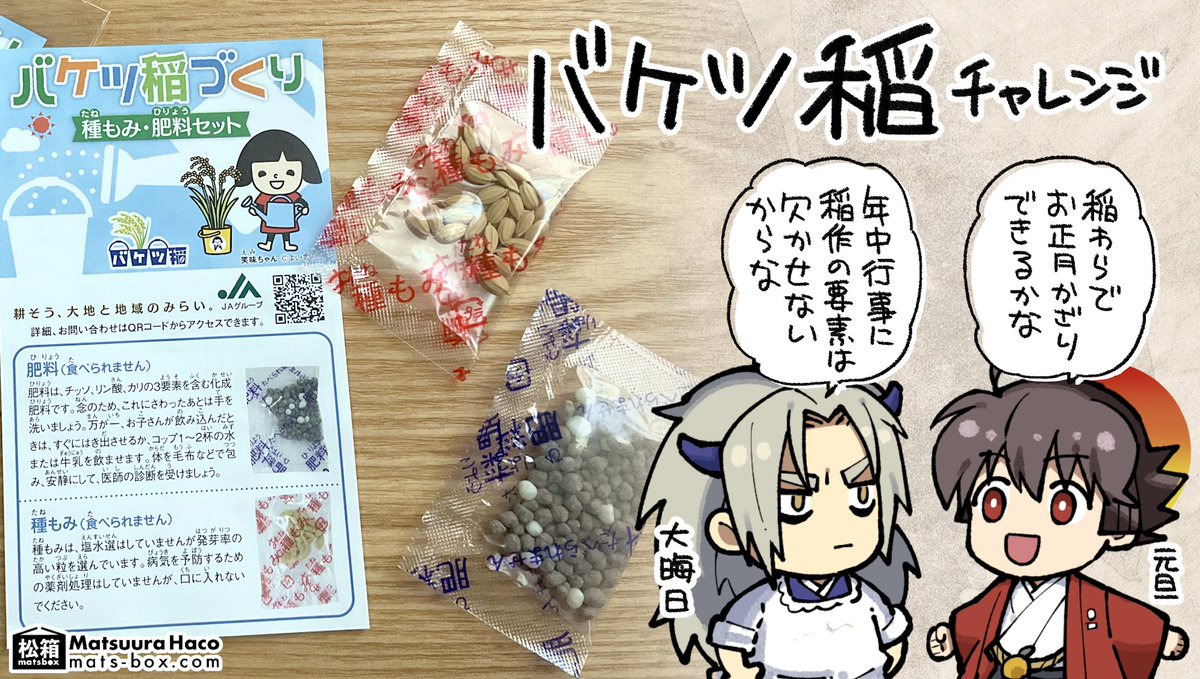 4月7日:種籾が届いたので #バケツ稲 チャレンジ開始します!ツリーで日記をつなげていきます 