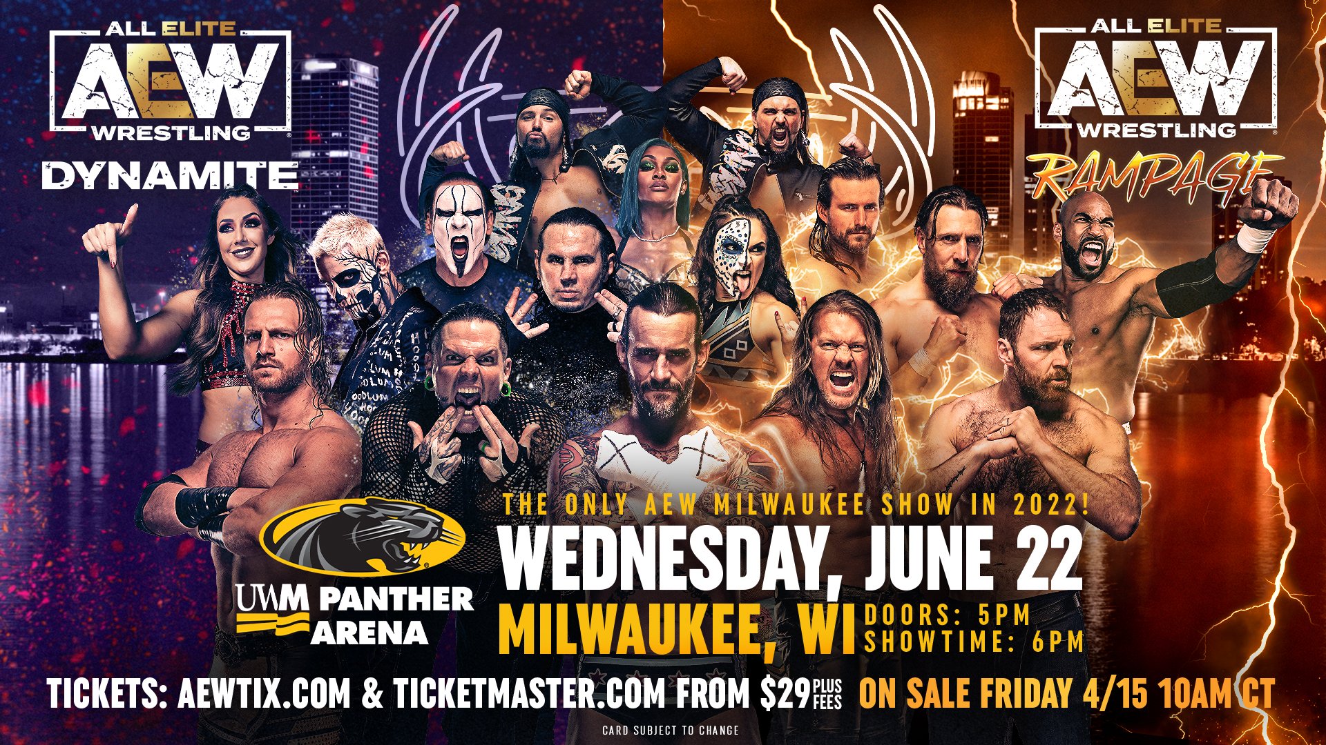 All Elite Wrestling on Twitter "📌 MILWAUKEE! AEW returns to Milwaukee