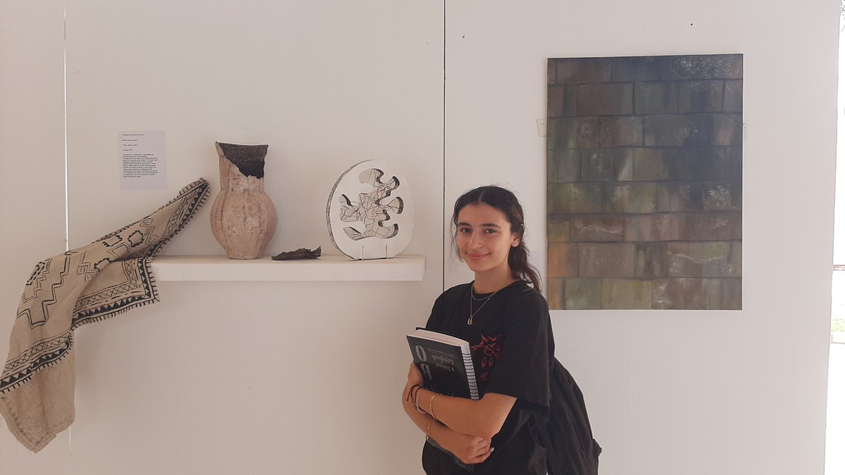 NcbisArt's tweet photo. We recently hosted a private viewing of the IB DP Visual art examination exhibition to celebrate the excellent achievement of our fearless Y12 and 13 artists. We had visitors from other Cairo IB schools who were impressed by the creativity and skill of our NCBIS Artists. #NCBIS https://t.co/wOnTTpzFQt