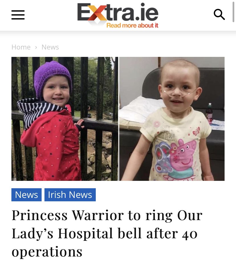 WOW 🤩 After 40 operation’s Ellamay is going to ring the 🔔 to let everyone know she has complete her chemotherapy treatment. 🧡 gofundme.com/f/donate-to-he…