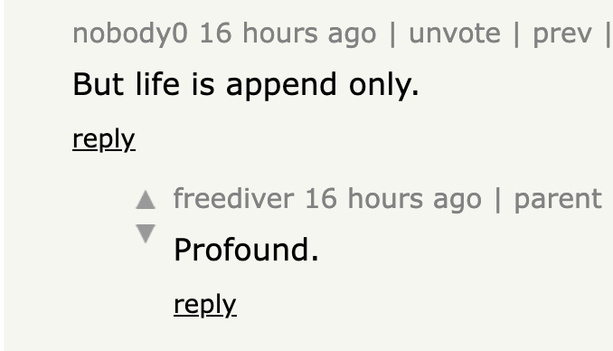 iavins's tweet photo. A profound observation by nobody (on HN) https://t.co/ifyeLaJXgb