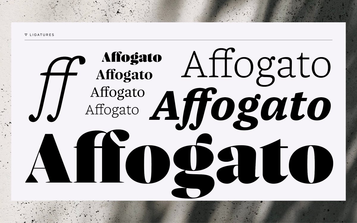 fontwerk's tweet photo. Nice ligatures, aren’t they? Whether you agree or not, that’s what the typeface is called. #NiceTypeface #Typography https://t.co/uQ7IGIfWgr