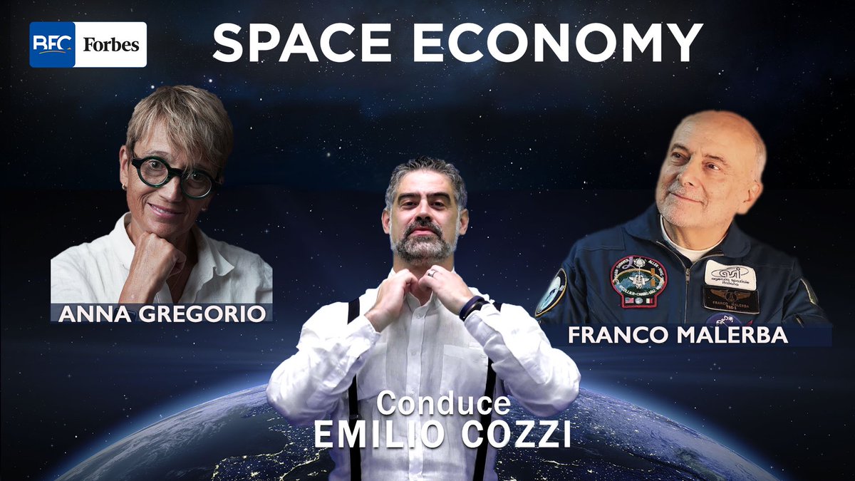 emilio_cozzi's tweet photo. Nella puntata 50 di #Forbes #SpaceEconomy, due graditi ritorni:
@annagregorio_p, ceo di @picosats, che da #Trieste dice la propria su un futuro tecno-miniaturizzato, e #FrancoMalerba, il primo italiano a essere volato nello spazio trent’anni fa.

Qui ⬇️
https://t.co/PlI6YlYi2P https://t.co/im0x0RBfvu