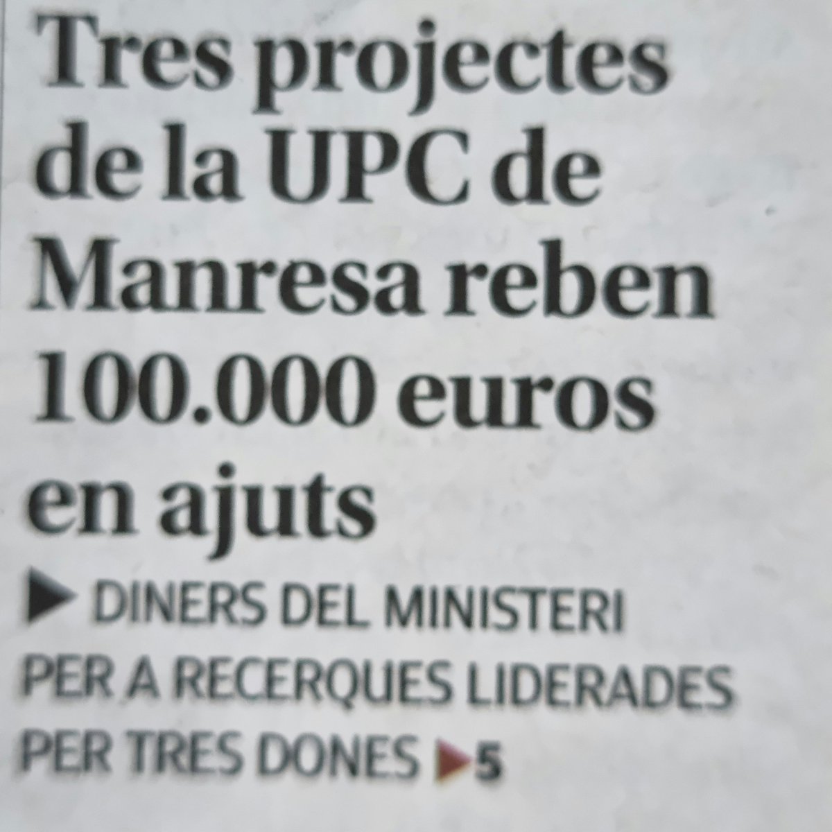 xdlheras's tweet image. Gràcies als projectes de @la_UPC: bosc i sostenibilitat liderat per Dolors Grau, de ľ@ExploratoriRN; #quibot encapçalat per @mtarresp i  @aquaesteam dirigit per @MonAlsinaA #mésdonesUPC estem a la portada del @diariRegio7