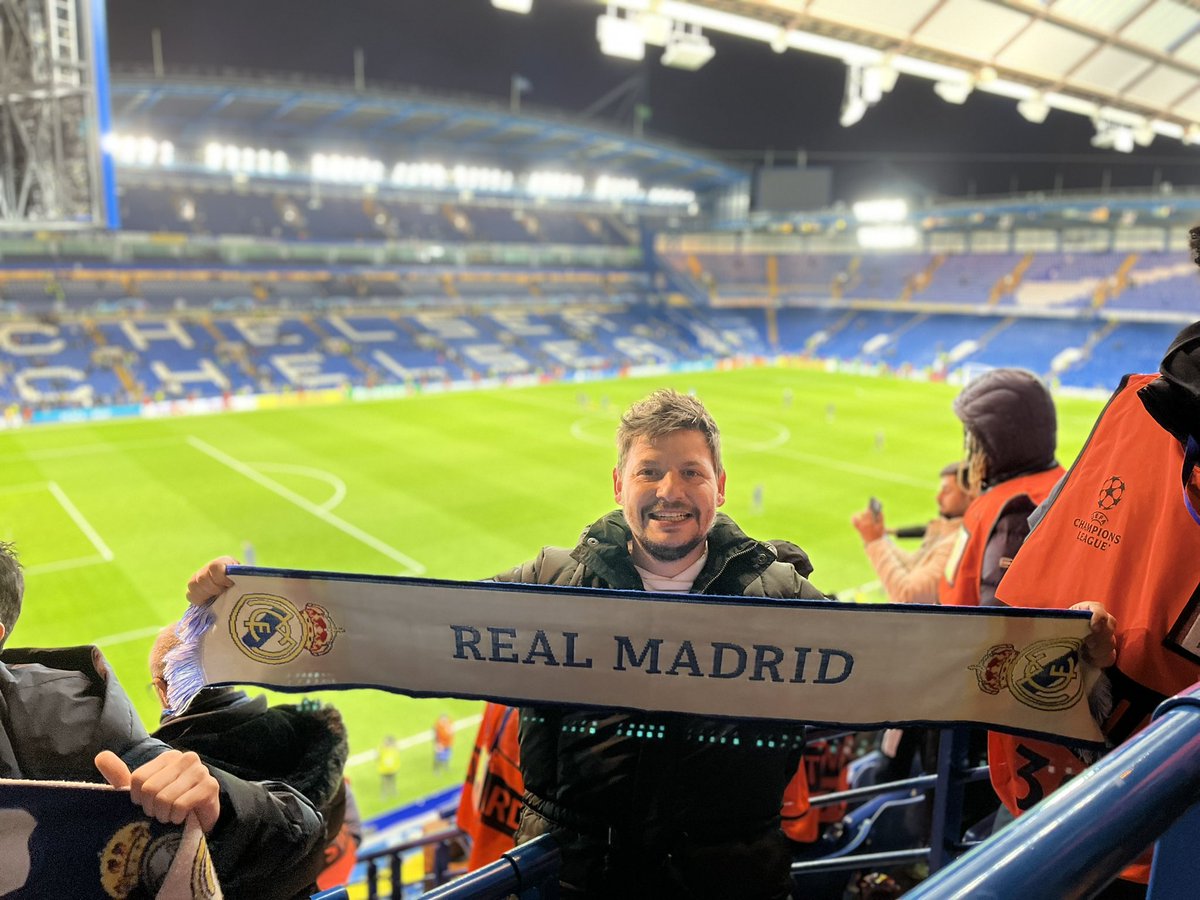 ferlirio's tweet photo. Preparados para escuchar que el Chelsea y sus jugadores son un equipito de la Premier.  
A la de una, a la de dos, y a la de…. Tres!!
#RealMadrid #ChampionsLeague https://t.co/ksXqmAfXXe