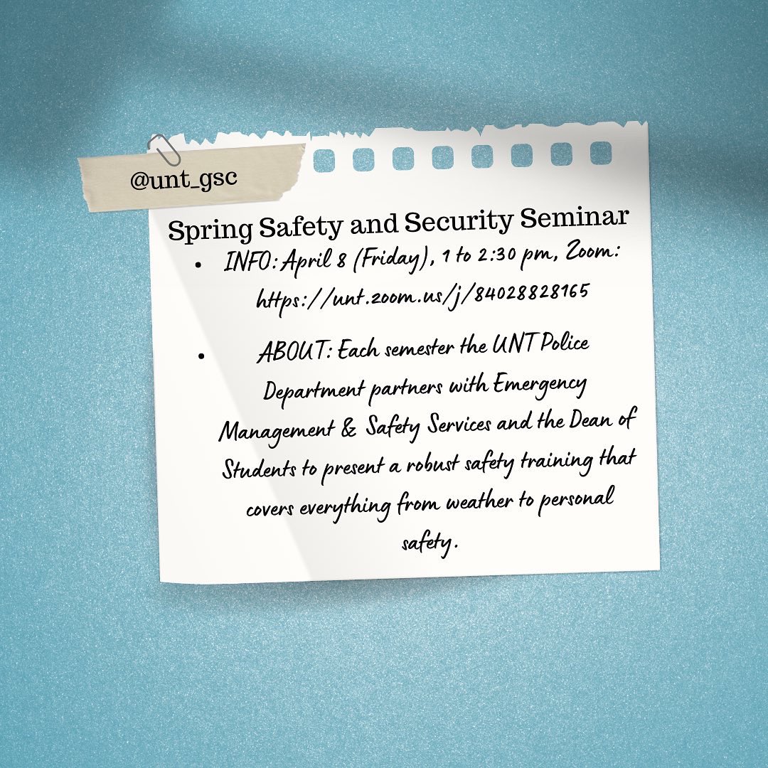 gsc_unt's tweet photo. Check out these amazing events coming up with @UNTPolice! From various topics and events- we are excited to participate in each and everyone of them! ✨
#unt #untfrisco #untdallas #untunion #untfortworth #ntx #gmg #meangreen https://t.co/2tQQfRJ6kp