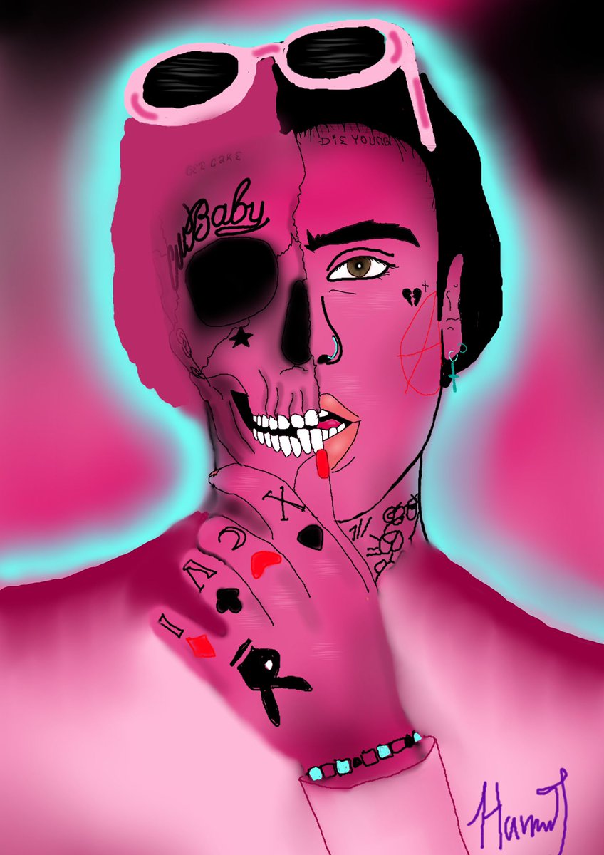 shut_the____up's tweet photo. I made this 😭😭😭💗💕#lilpeep #peep #fyp #digatalart #pink #tattoos @Lilpeep @sosmarchmass https://t.co/Gm7rYNQoNM