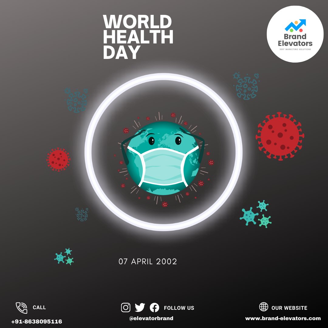 elevatorbrand's tweet photo. The world is a much better place to live when your health is in place. 
Happy World Health Day!
#worldhealthday #digitalmarketingprocess #brandvisibility #brandelevators #brandbuilding #branding #rebranding #digitalmarketingservices #digitalmarketingnearme #digitalmarketingtips https://t.co/TvDQxQlJfR
