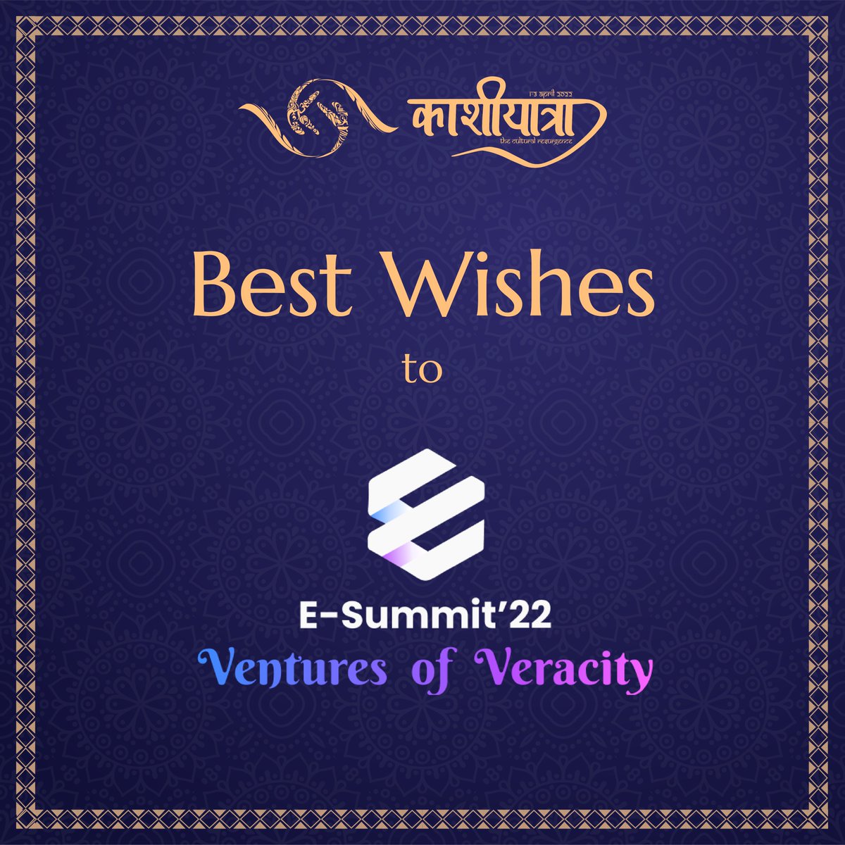 Team Kashiyatra wishes for a successful conduction 
to the E-summit'22 team!

The E-summit is the annual entrepreneurial festival to provide a plethora of opportunities for all the students.

Prepare yourself for an amazing learning experience!